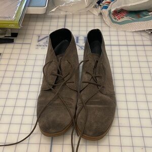 Franco Sarto grey leather booties